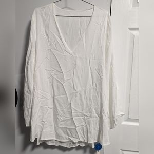Cupshe White Sheer Swim Coverup